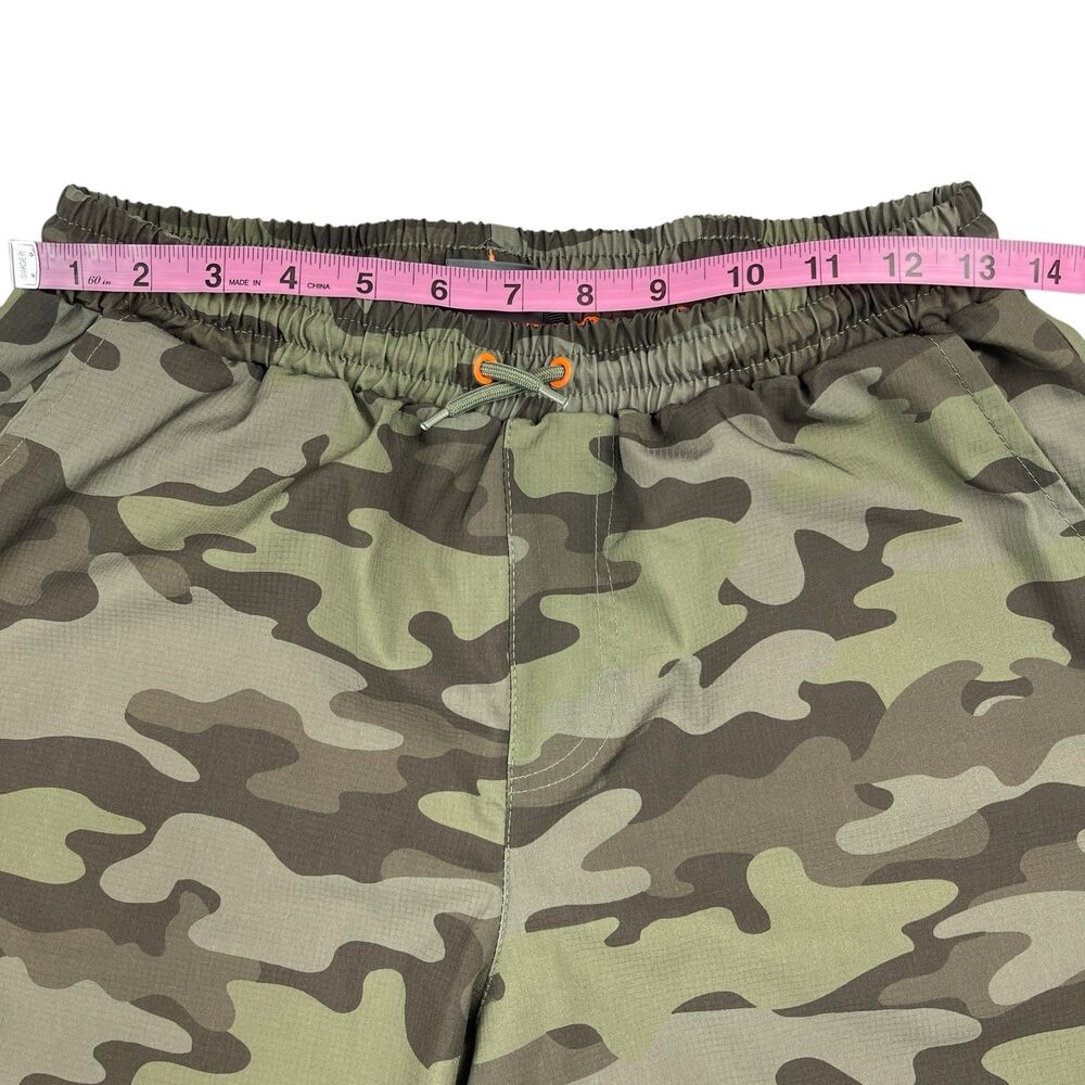 Eddie Bauer Kids XL Camo Shorts Green Mesh Lined Lightweight Outdoor Activewear - Picture 6 of 12